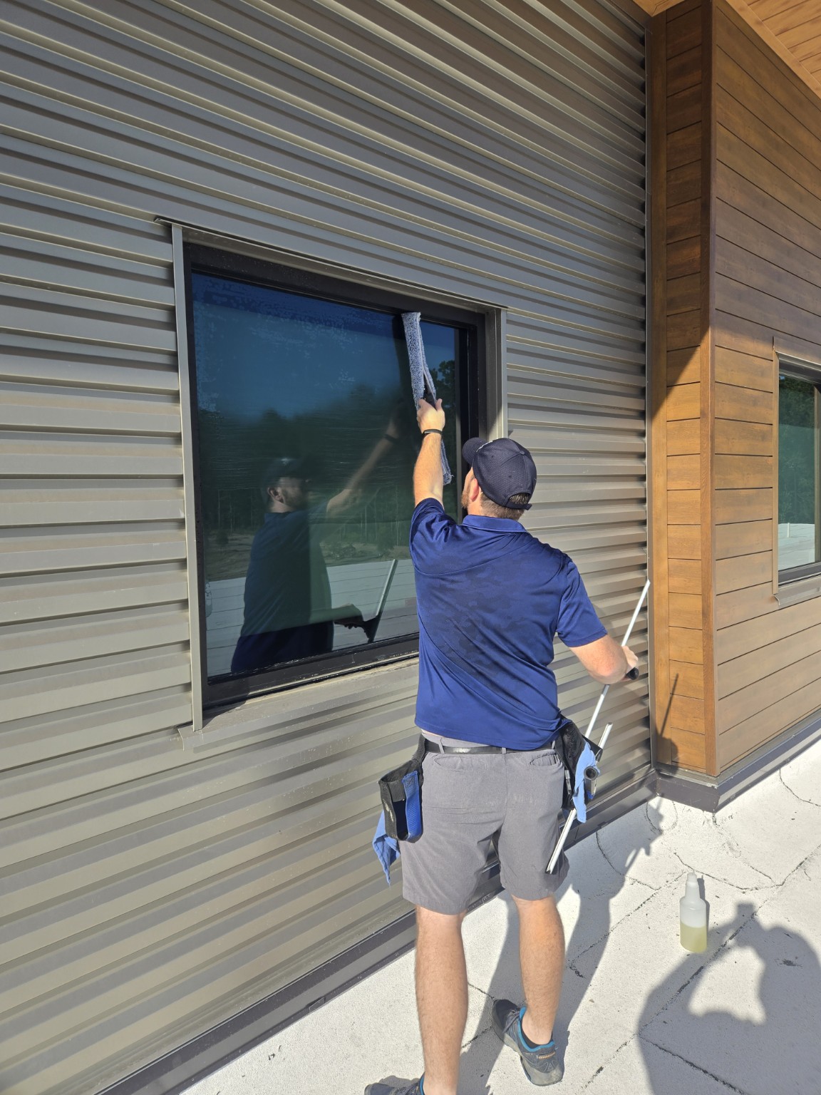 Ladd's Window Cleaning at work